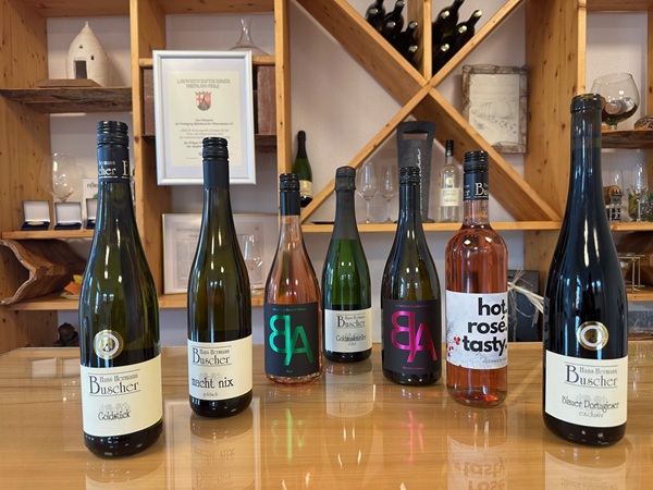 <br>Artikel-Nr.: FP25a<br>Festtagspaket 2025 -6er- je eine 1 Flasche Gewürztraminer ALB QbA tr. Im Tonneau gereift -Cabernet Sauvignon ALB Rosé QbA tr. -Blauer Portugieser Exclusiv -im Barrique gereift QbA tr. -Winzerglühwein Rosé -Goldstück QbA süß -Goldmukateller Sekt tr.<br>