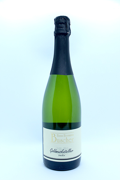 <br>Artikel-Nr.: 403<br>2021 Goldmuskateller Deutscher Sekt  trocken 0,75l -Flaschengärung<br>